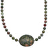 Southwest Unakite Bead Necklace KX121080